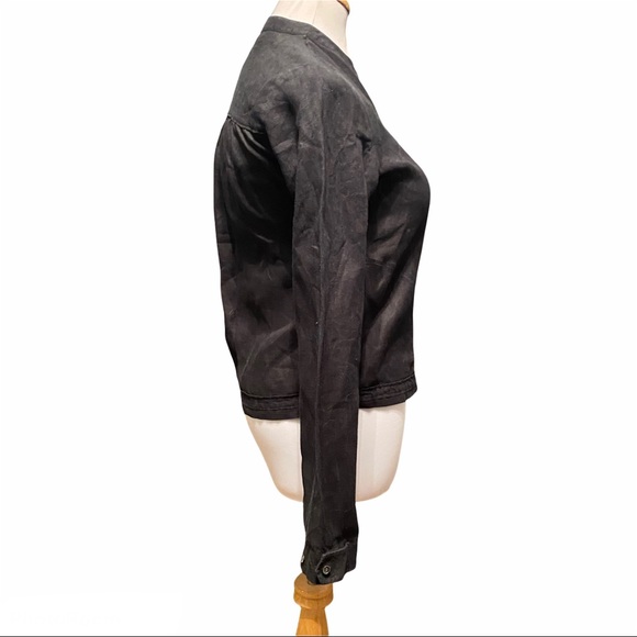 Theory Collarless Minitive Linen Top/Jacket - Picture 2 of 8